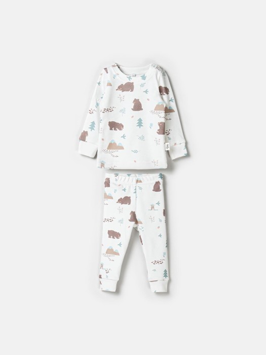 пижама "тайга" 0+ от бренда bungly вид слева