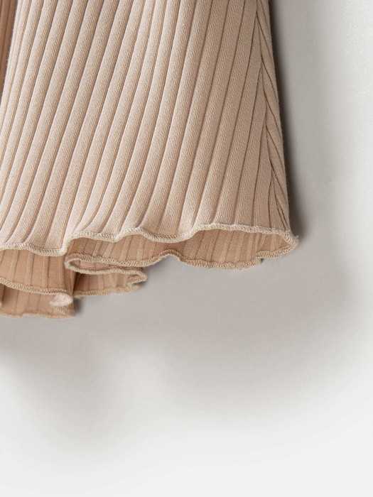 платье "беж" в рубчик из россии вид сбоку