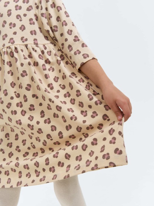 платье "бежевый леопард" из россии вид сбоку