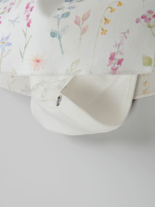 платье-боди с крылышками "акварельные цветы" 0+ по цене 1869 руб вид справа