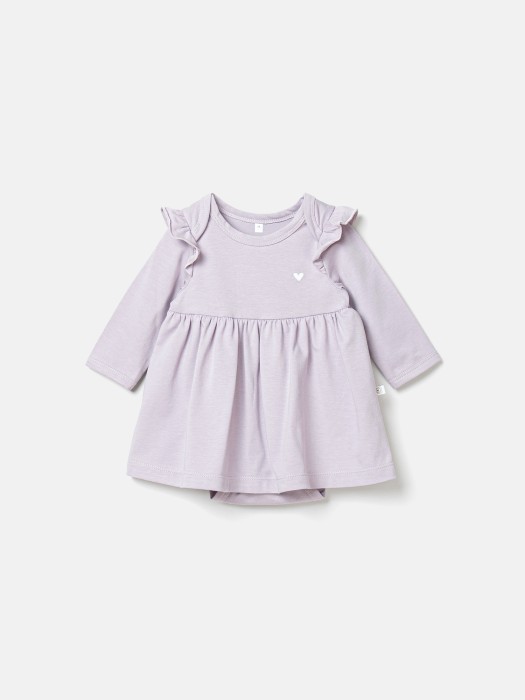 платье-боди "вереск" с вышивкой 0+ от бренда bungly вид слева