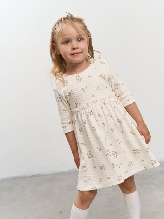 платье "цветочное поле" от бренда bungly вид слева