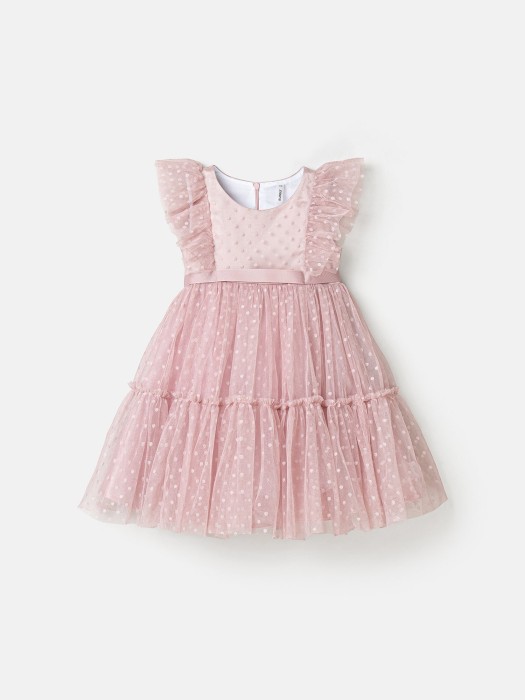 платье фатиновое "пудра" фотография