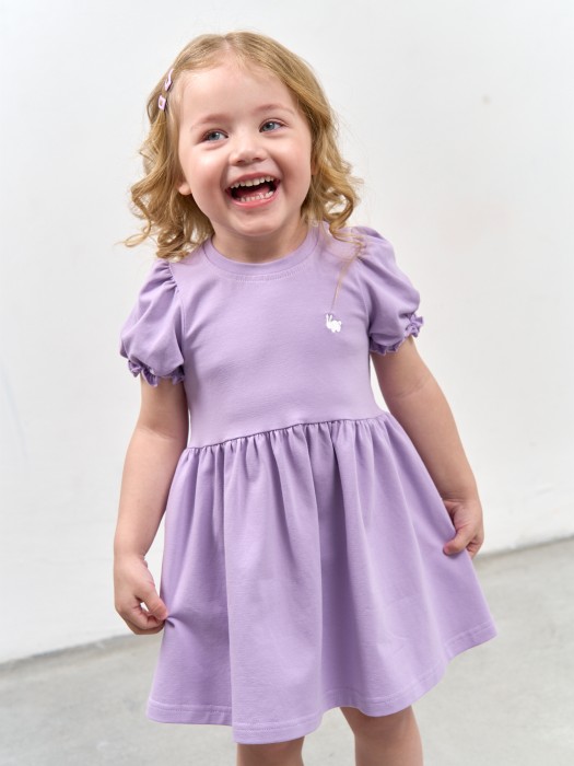 платье "лаванда" с принтом 0+ от бренда bungly вид слева