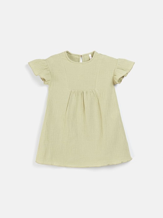 платье муслиновое "шалфей" от бренда bungly вид слева