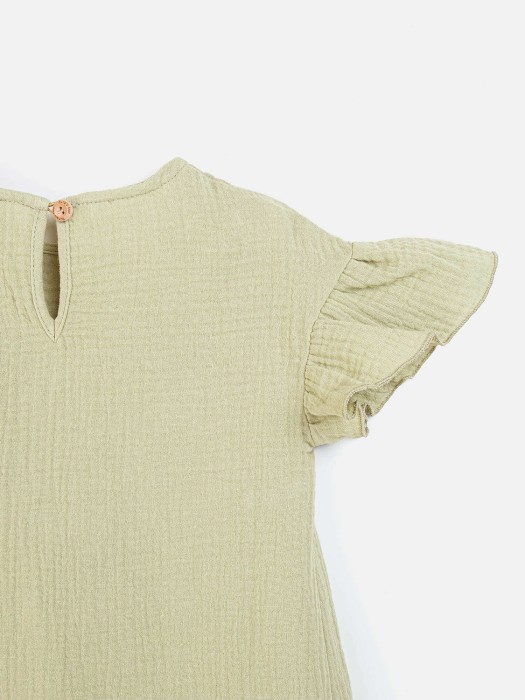 платье муслиновое "шалфей" по цене 1319 руб вид справа