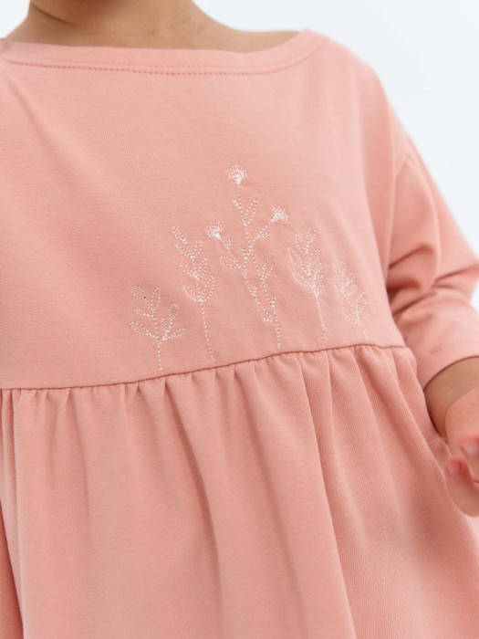 платье "персик" от бренда bungly вид слева