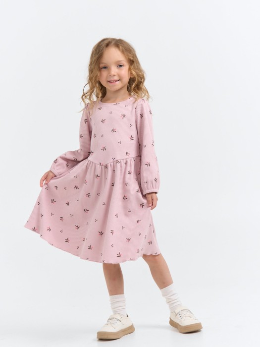 платье "розовая дымка" от бренда bungly вид слева