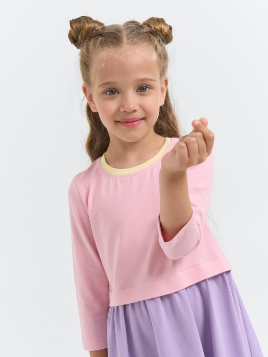 платье "розовый зефир" от бренда bungly вид слева