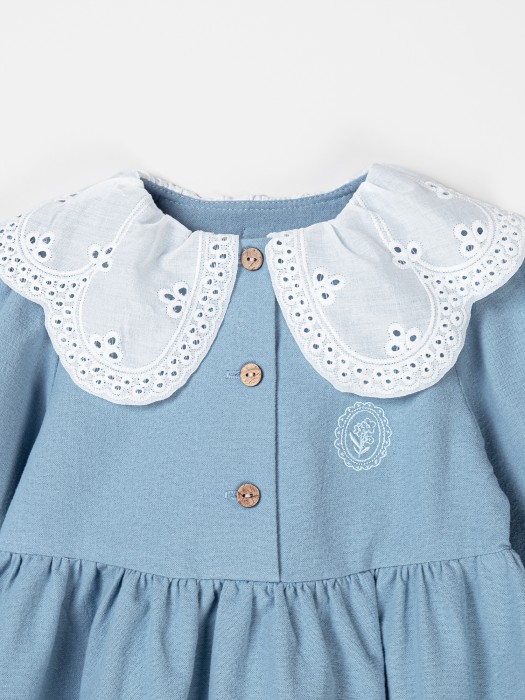 платье с ажурным воротником "звездочка" из россии вид сбоку