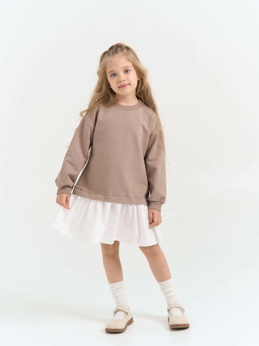 платье с хлопковой юбкой "кокос" фотография