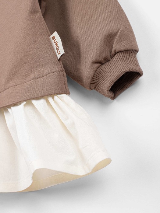 платье с хлопковой юбкой "кокос" по цене 2299 руб вид справа