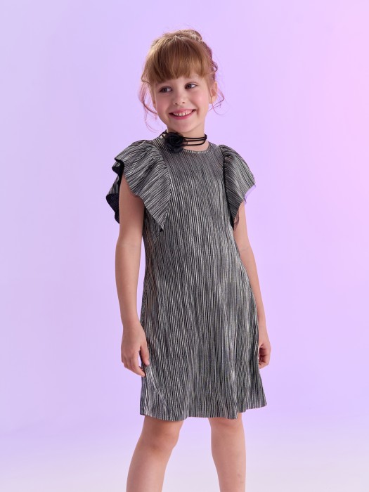 платье с крылышками "металлик" фотография