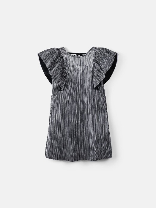 платье с крылышками "металлик" от бренда bungly вид слева