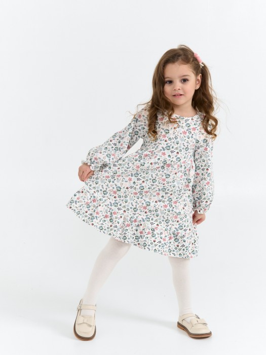 платье с оборкой "цветы" 0+ фотография