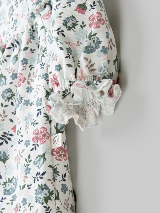 платье с оборкой "цветы" 0+ по цене 1679 руб вид справа