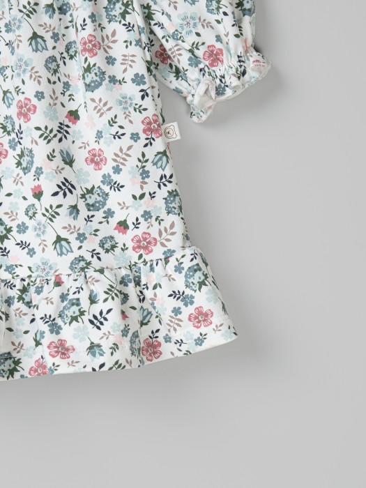 платье с оборкой "цветы" 0+ из россии вид сбоку
