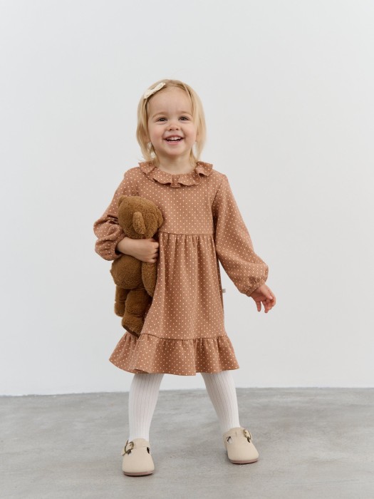 платье с оборкой "тирамису" 0+ фотография