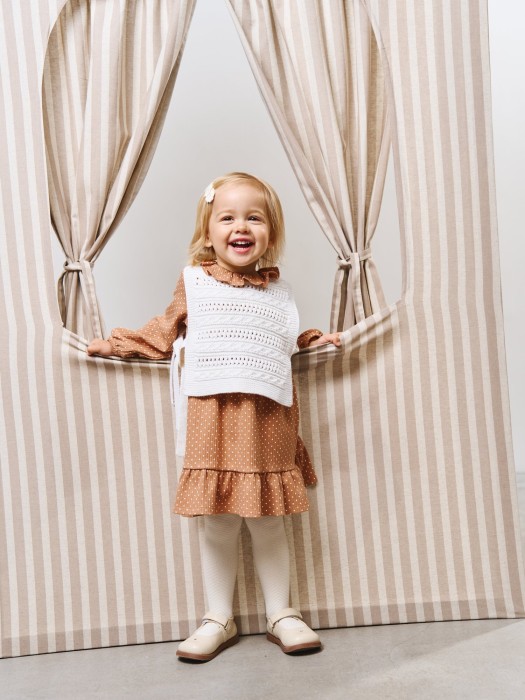 платье с оборкой "тирамису" 0+ из россии вид сбоку