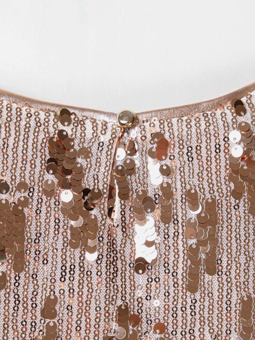 платье с пайетками "розовое золото" из россии вид сбоку