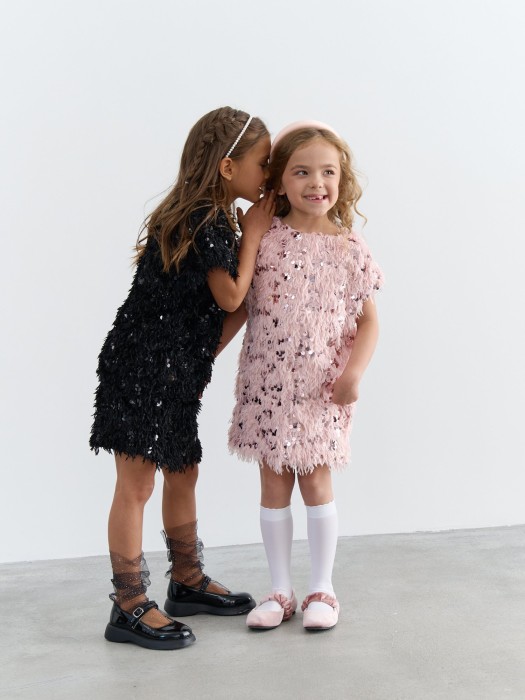 платье с перьями "уголь" по цене 2099 руб вид справа