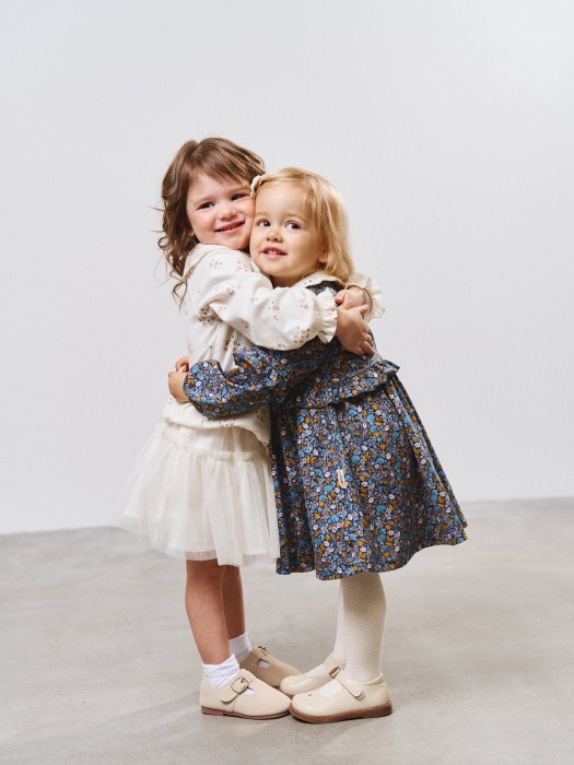 платье с рюшами "ночной сад" 0+ активного стиля с лицевой стороны