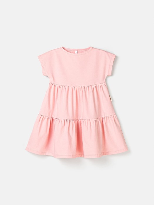 платье с воланами "роза" от бренда bungly вид слева