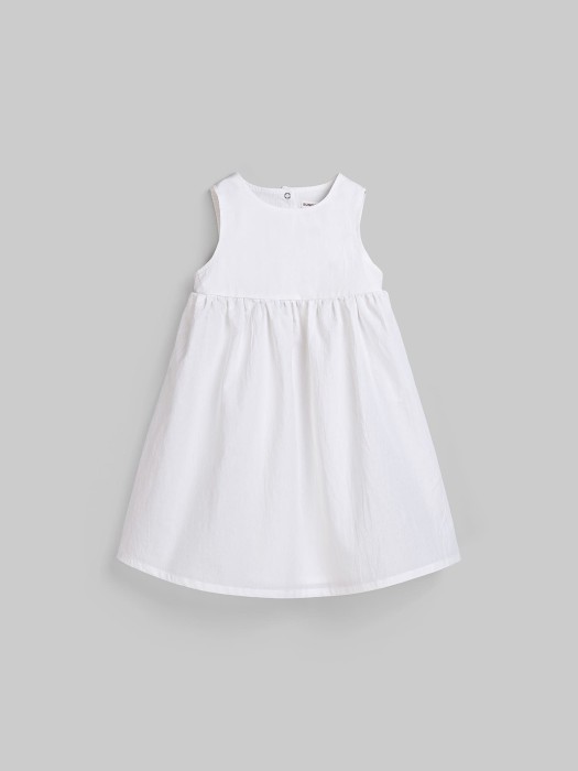 платье с вырезом на спине "молоко" от бренда bungly вид слева