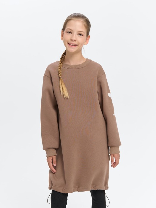 платье-свитшот "кокос" с принтом 7+ фотография