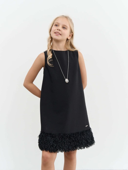 платье "уголь" 7+ от бренда bungly вид слева