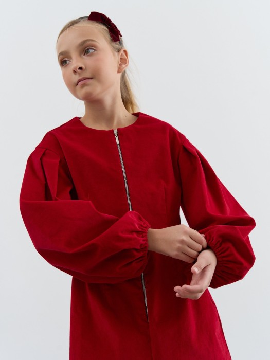 платье вельветовое "бордо" 7+ по цене 3999 руб вид справа