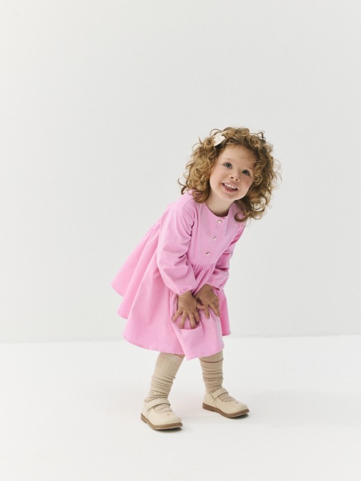 платье вельветовое "сахарная роза" 0+ из россии вид сбоку