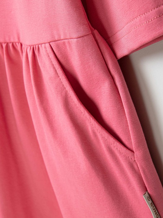 платье "яркий коралл" из россии вид сбоку