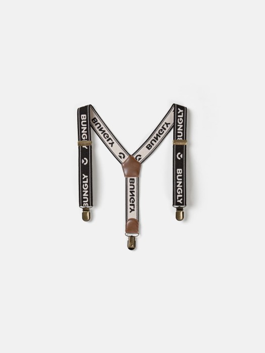 подтяжки "шоколад" от бренда bungly вид слева