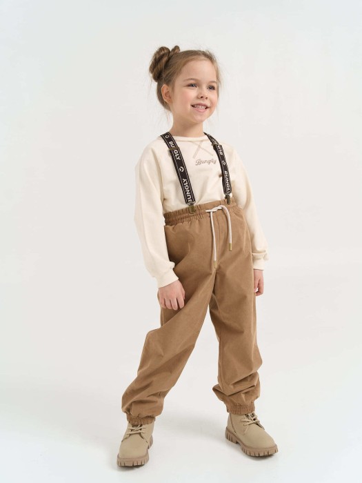 подтяжки "шоколад" от 1 до 3 лет с изнаночной стороны