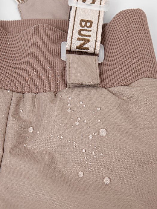 полукомбинезон демисезонный мембранный "латте" 0+ от бренда bungly вид слева