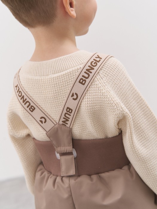 полукомбинезон демисезонный мембранный "латте" 0+ из россии вид сбоку