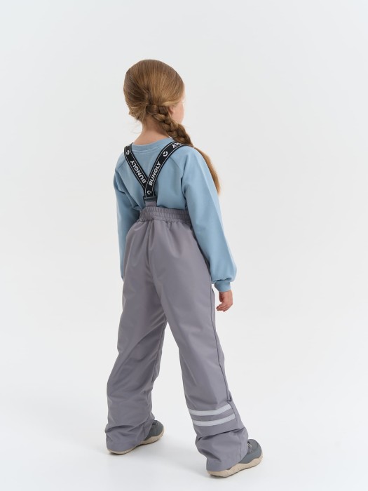 полукомбинезон демисезонный "серебро" активного стиля с лицевой стороны