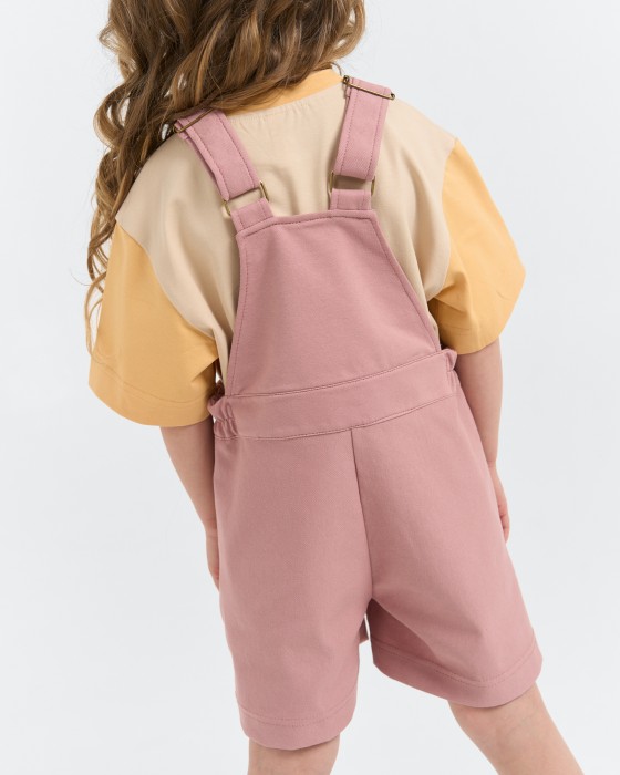 полукомбинезон из джинскота "пепельная роза" повседневного стиля с лицевой стороны