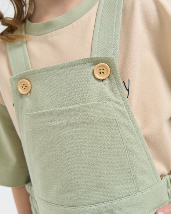 полукомбинезон из джинскота "шалфей" из россии вид сбоку