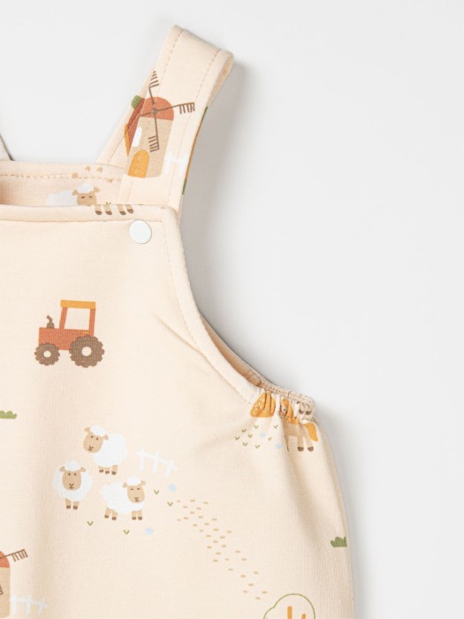 полукомбинезон облегченный "ферма" 0+ из россии вид сбоку