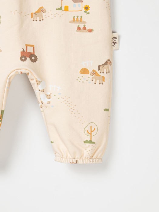 полукомбинезон облегченный "ферма" 0+ из проверенных материалов спереди