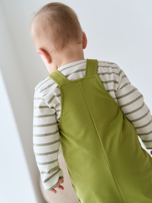 полукомбинезон облегченный "олива" 0+ из проверенных материалов спереди