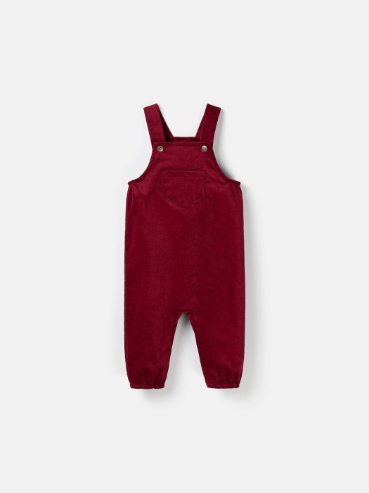 полукомбинезон вельветовый "бордо" 0+ от бренда bungly вид слева