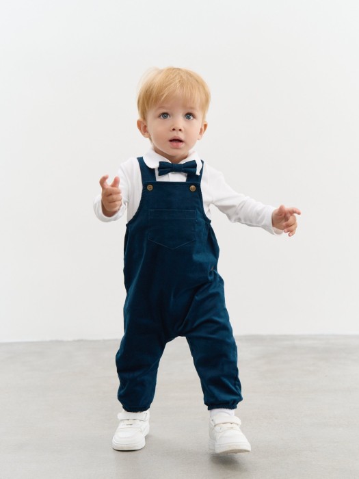 полукомбинезон вельветовый "индиго" 0+ фотография