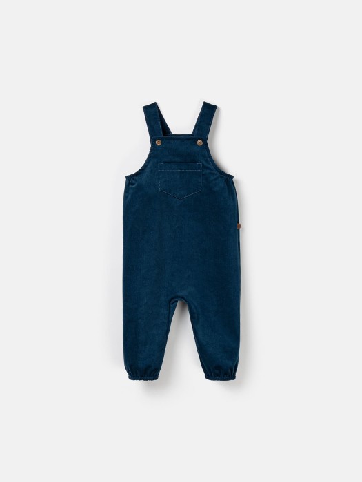 полукомбинезон вельветовый "индиго" 0+ от бренда bungly вид слева