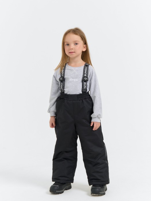 полукомбинезон зимний "уголь" от бренда bungly вид слева