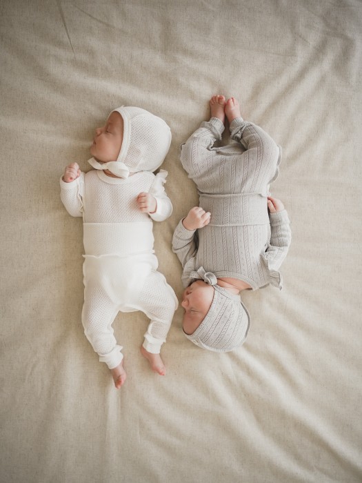 ползунки "молоко" из ажурного хлопка 0+ из хлопка спереди