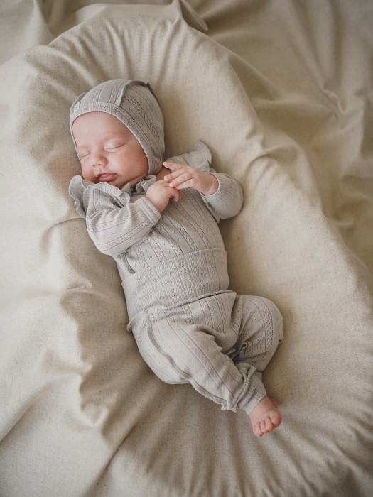 ползунки "жемчуг" из ажурного хлопка 0+ по цене 799 руб вид справа