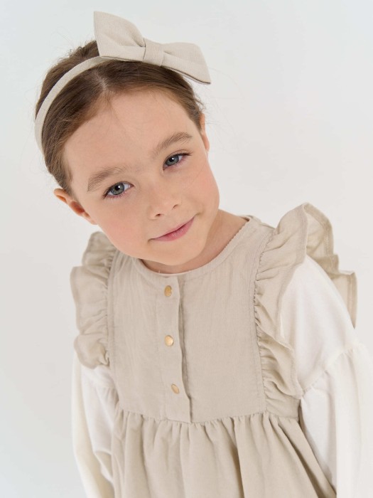 повязка бант "экрю" фотография